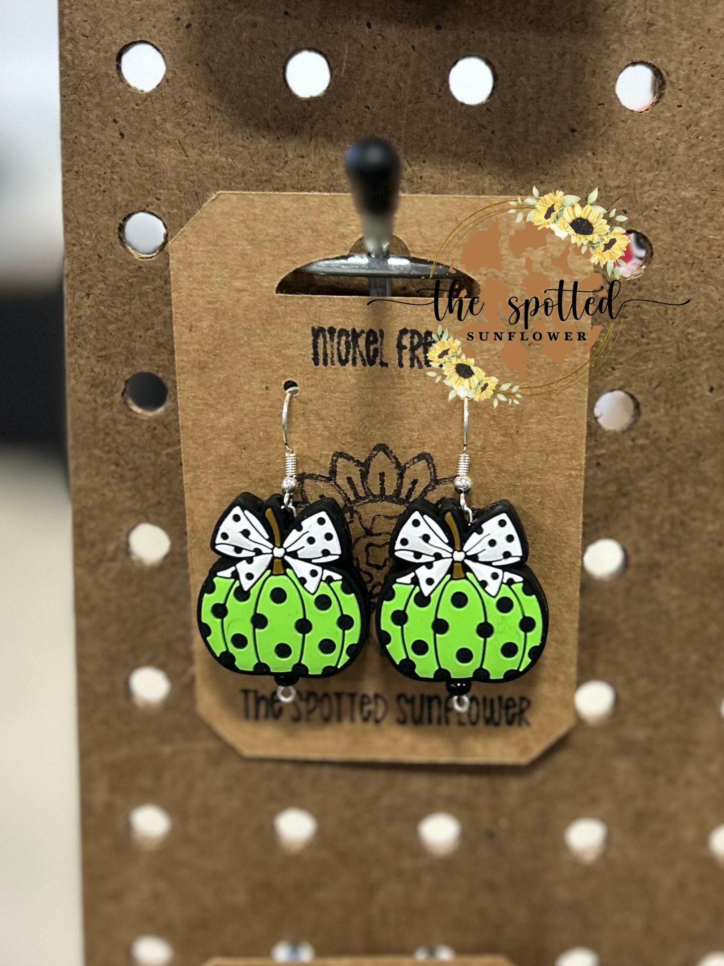 Green Pumpkin Earrings