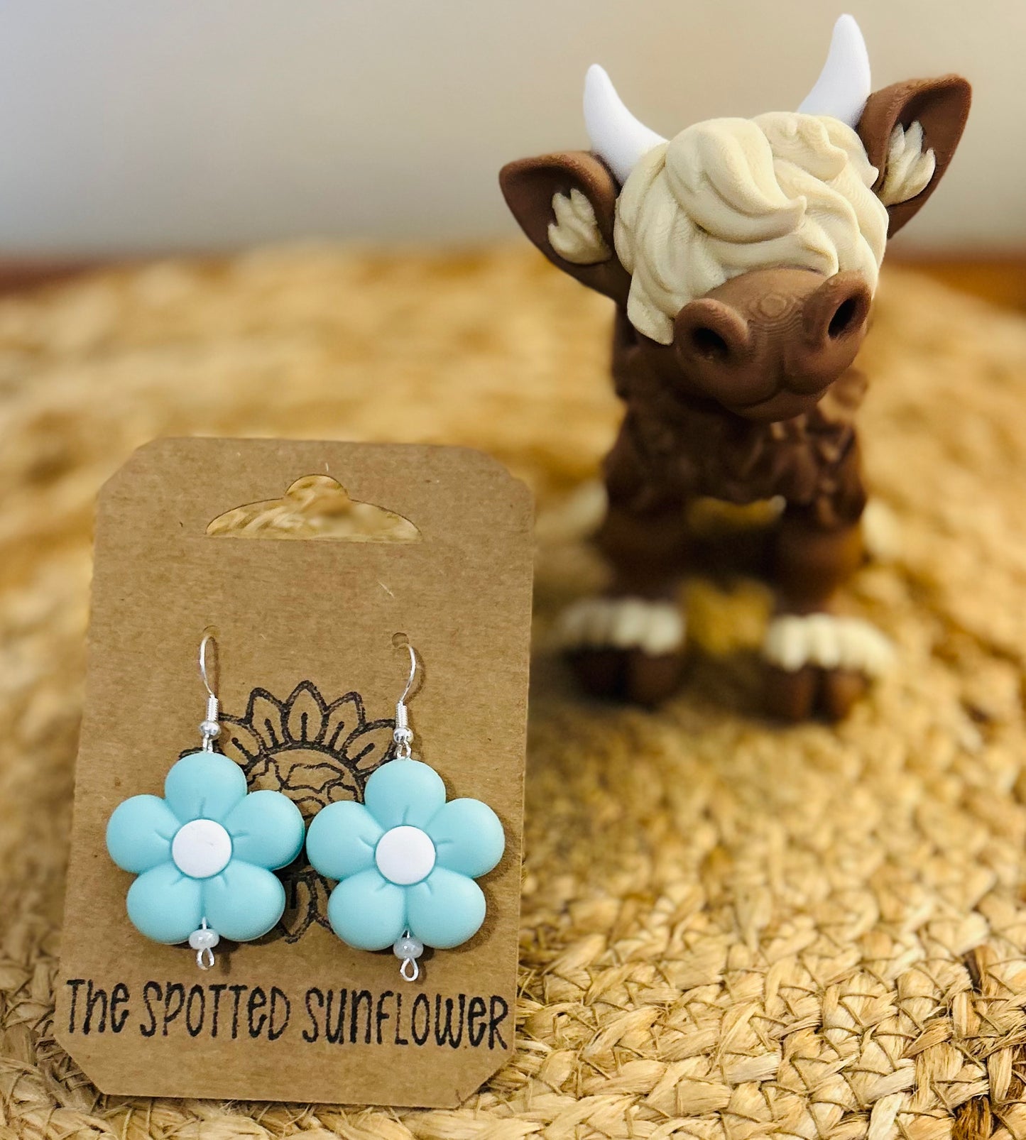 Puffy Flower Earrings