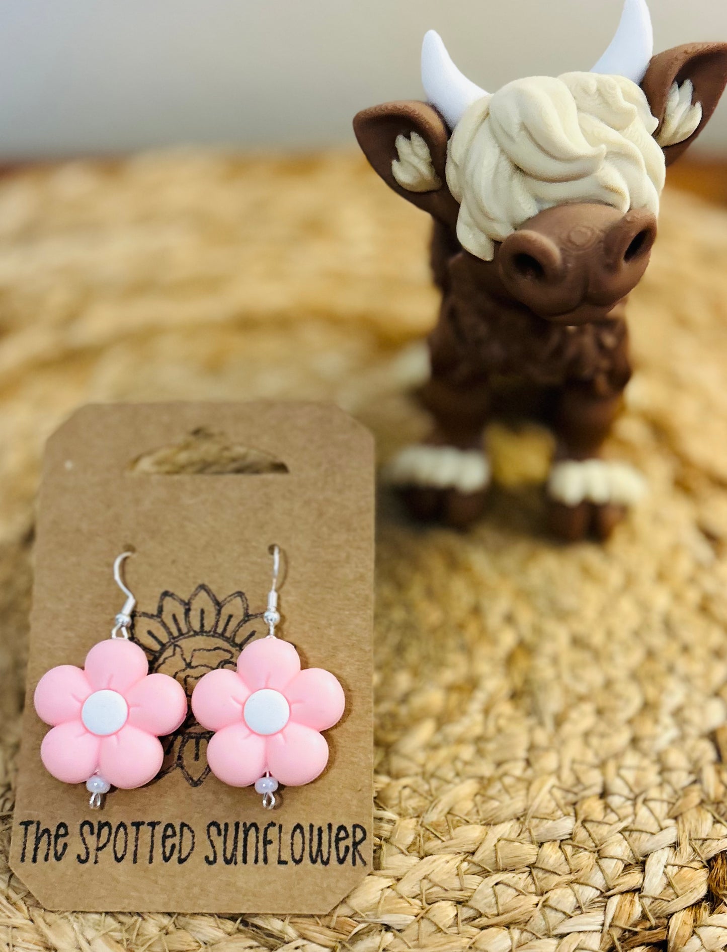 Puffy Flower Earrings