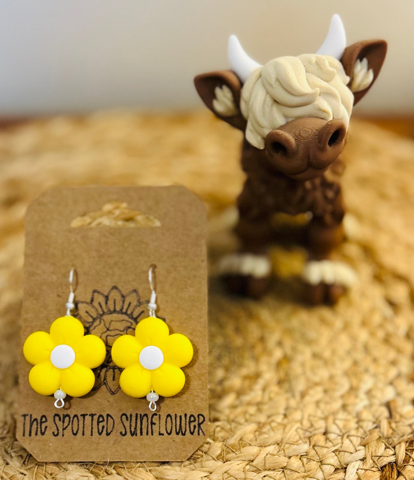 Puffy Flower Earrings