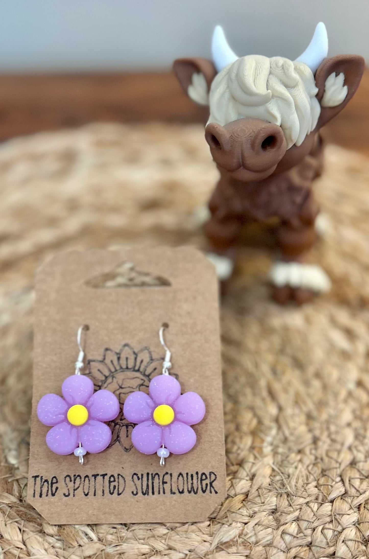 Puffy Flower Earrings