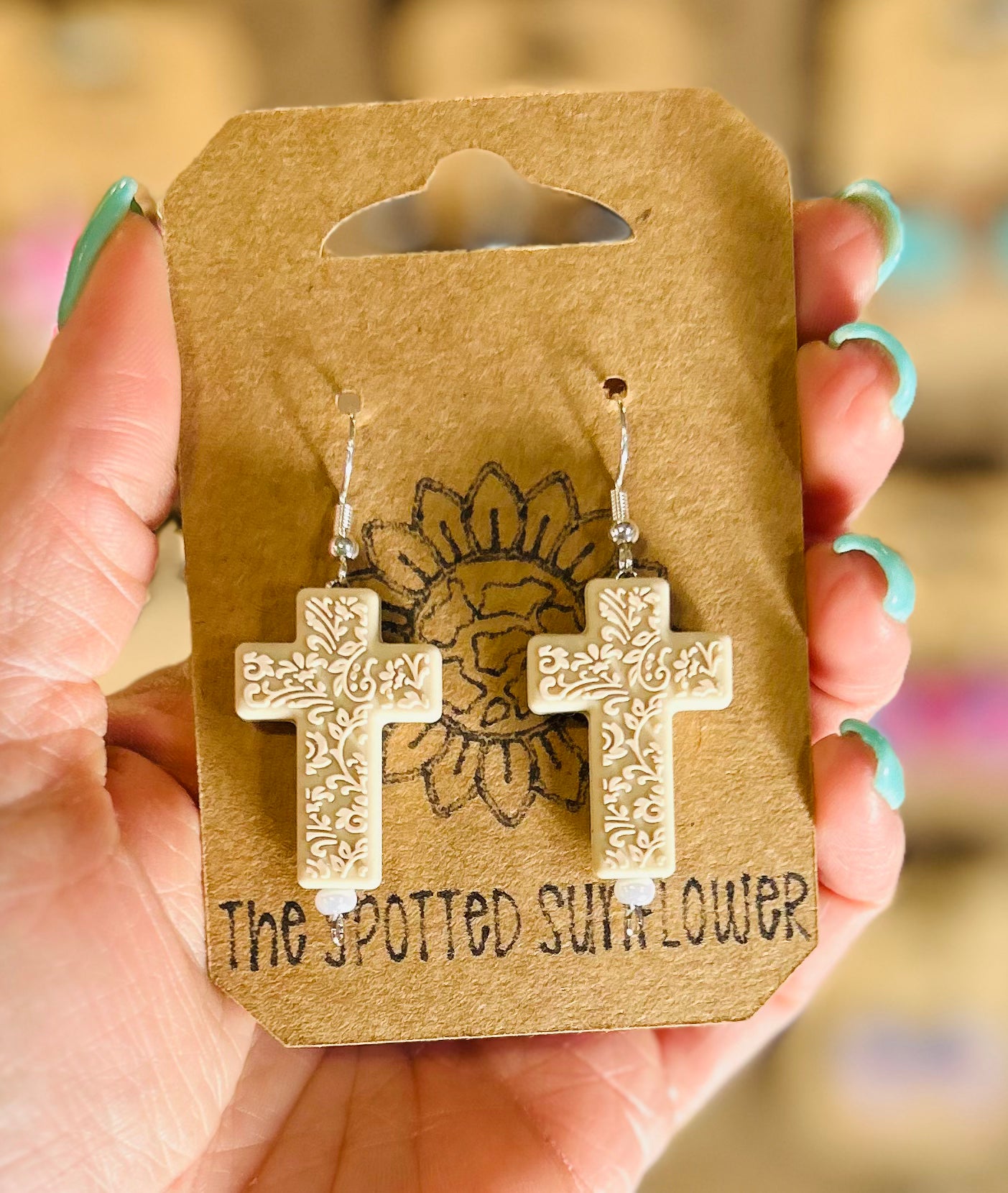 Western Cross Earrings