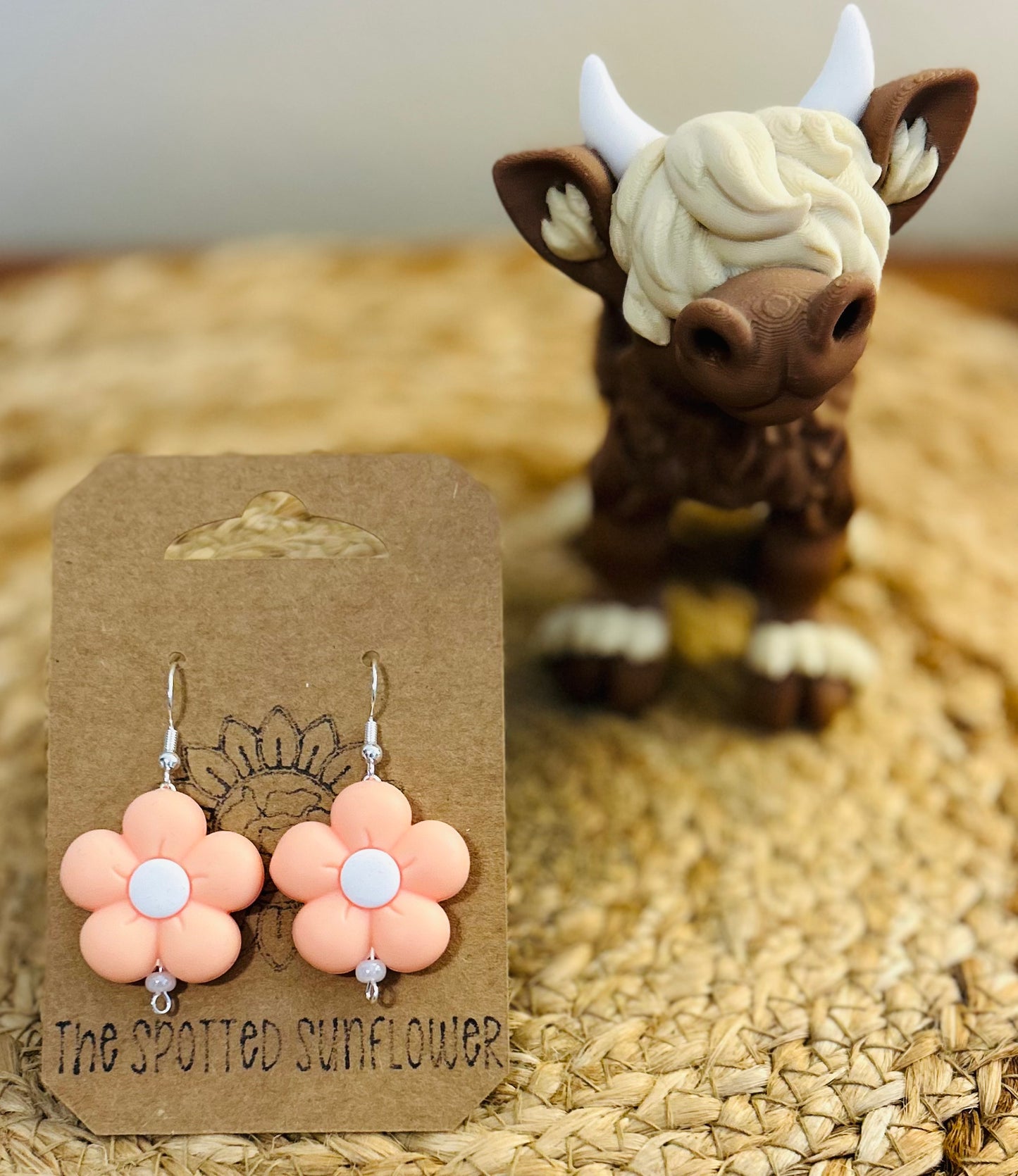 Puffy Flower Earrings
