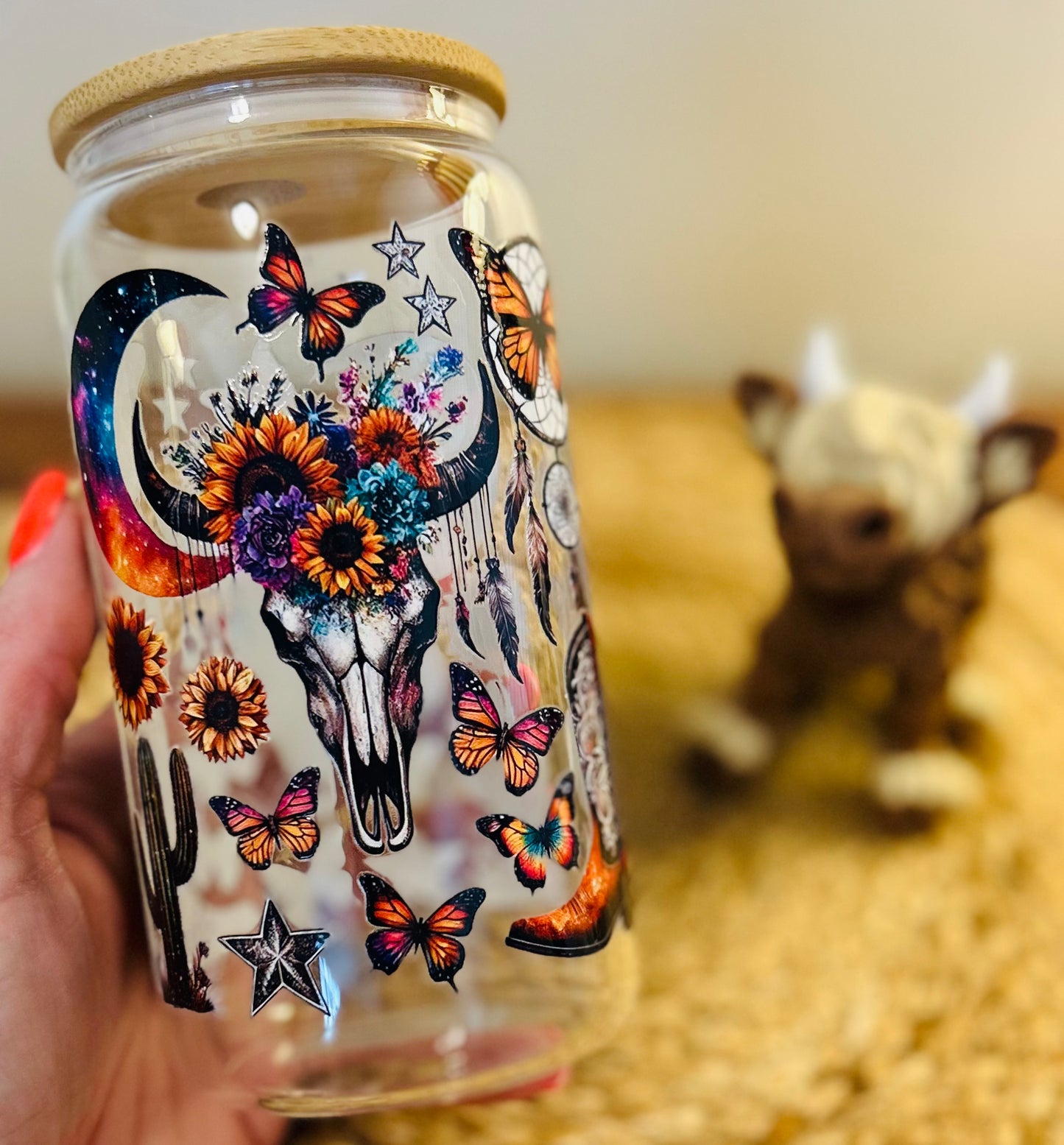 Western Rainbow Glass Can