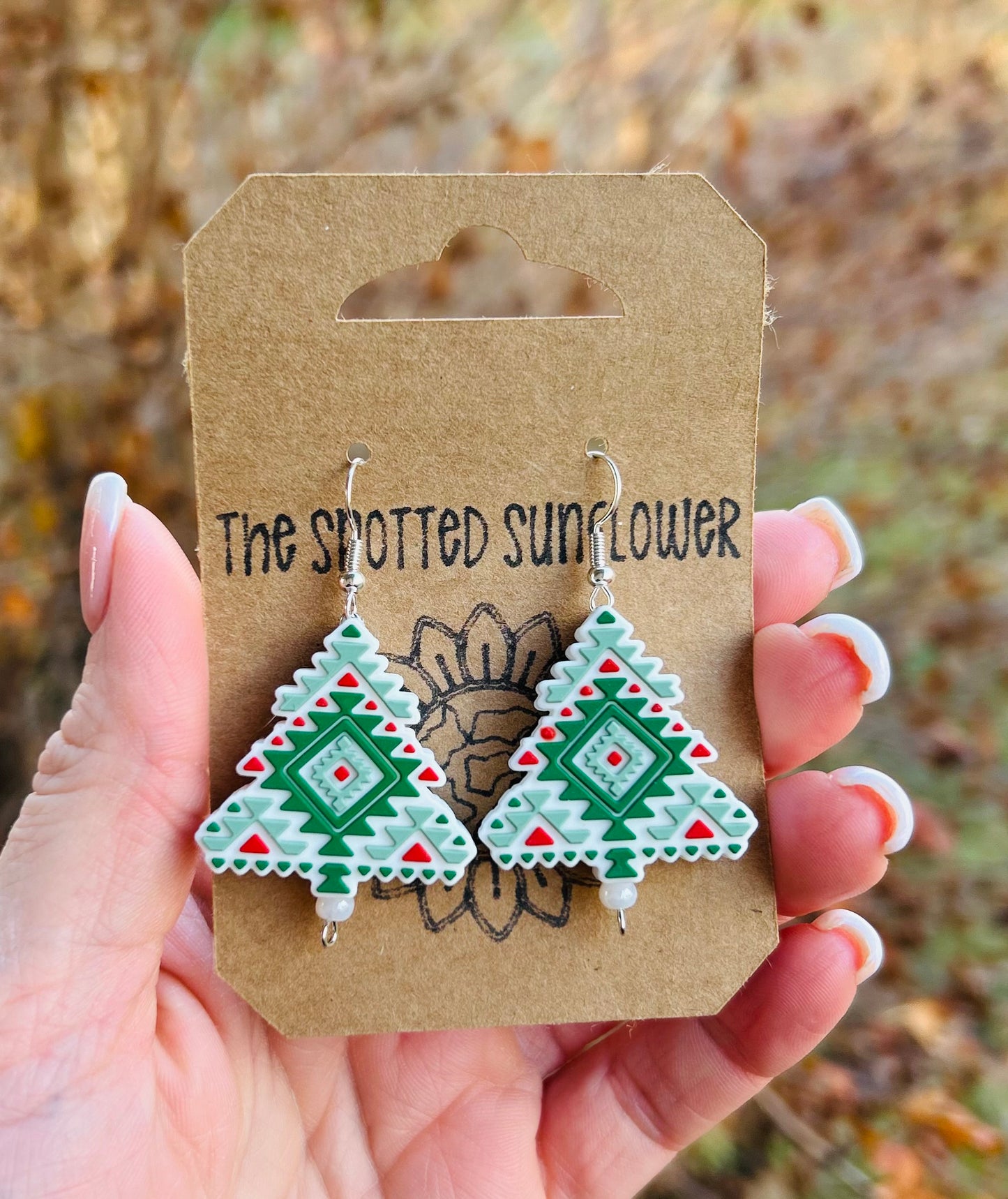 Retro Tree Earrings