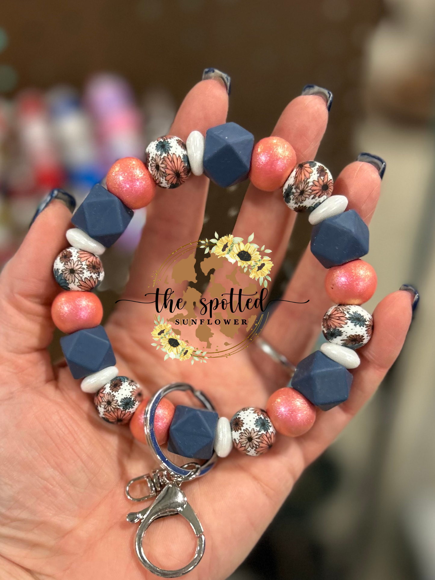 Cutesy Floral Wristlet