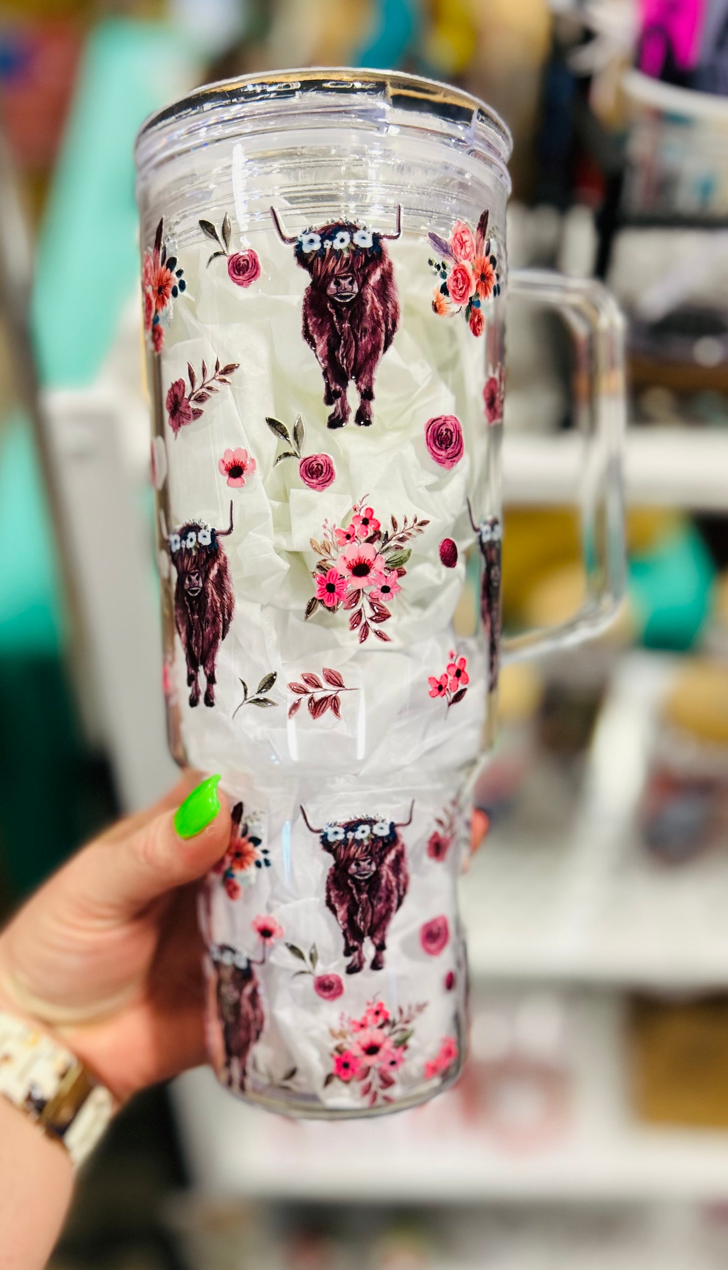 Highland Floral 40 oz Tumbler