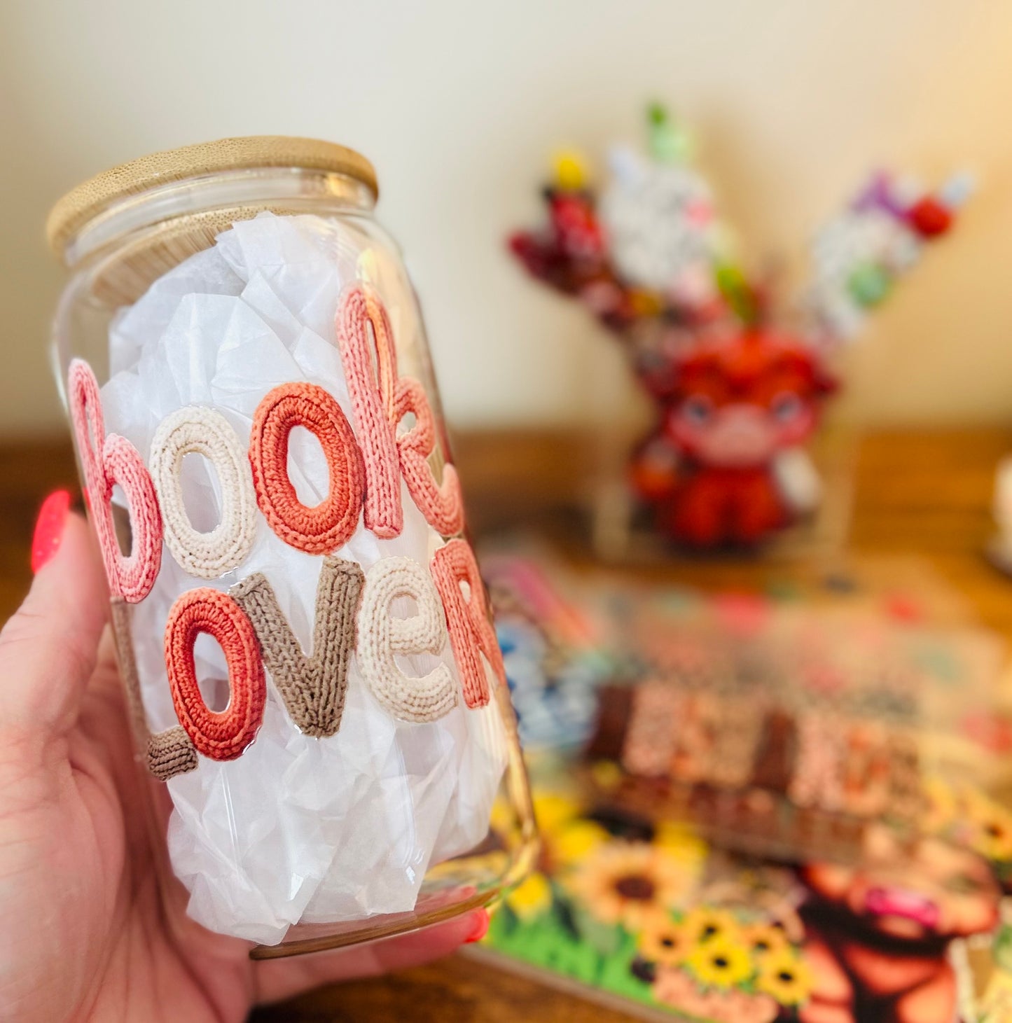 Book Lover Glass Can