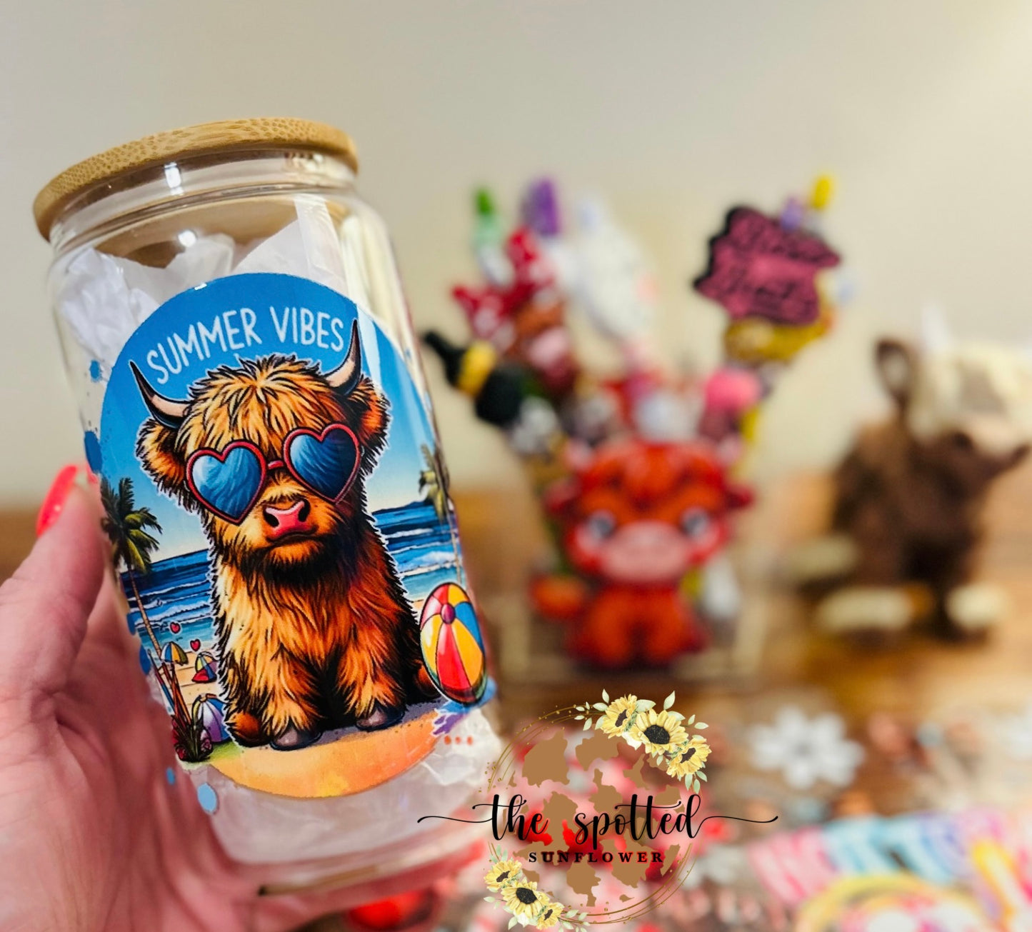 Summer Vibes Glass Can
