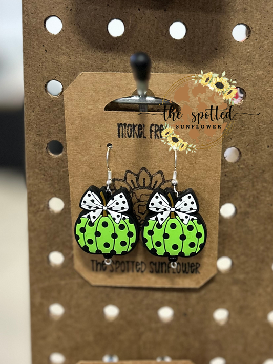 Green Pumpkin Earrings