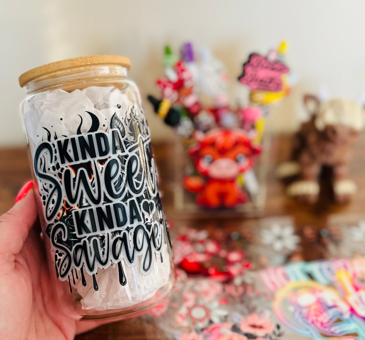 Sweet & Savage Glass Can