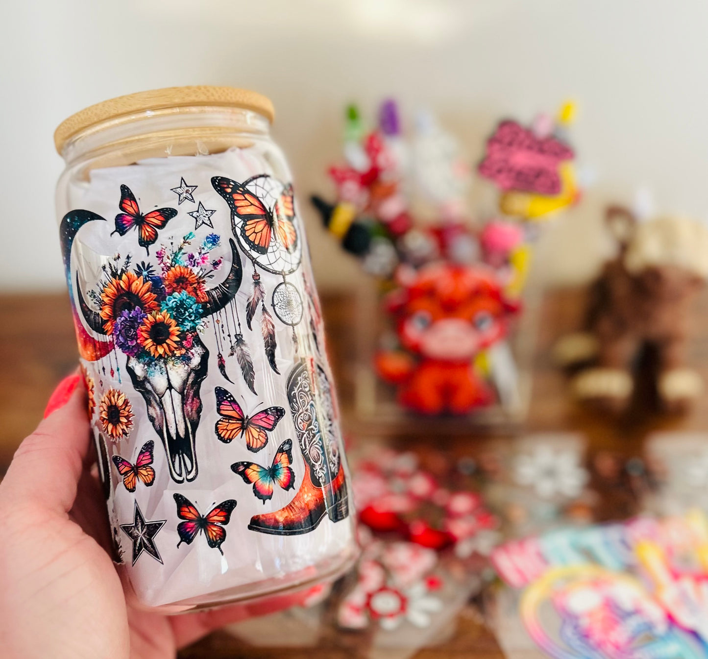 Western Rainbow Glass Can