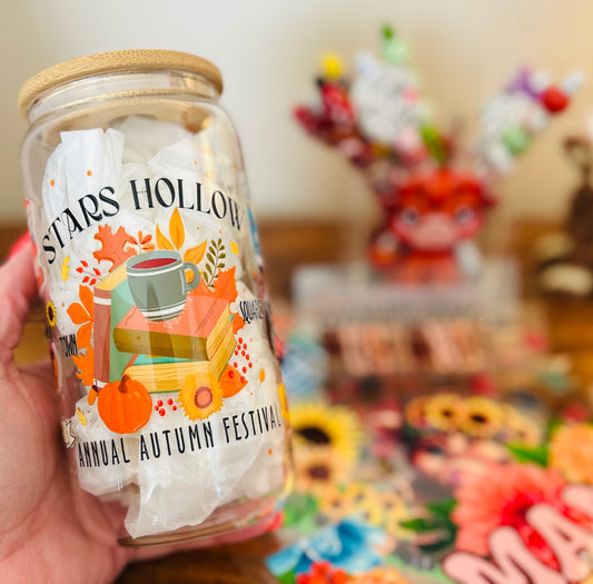 My Favorite Fall Glass Can