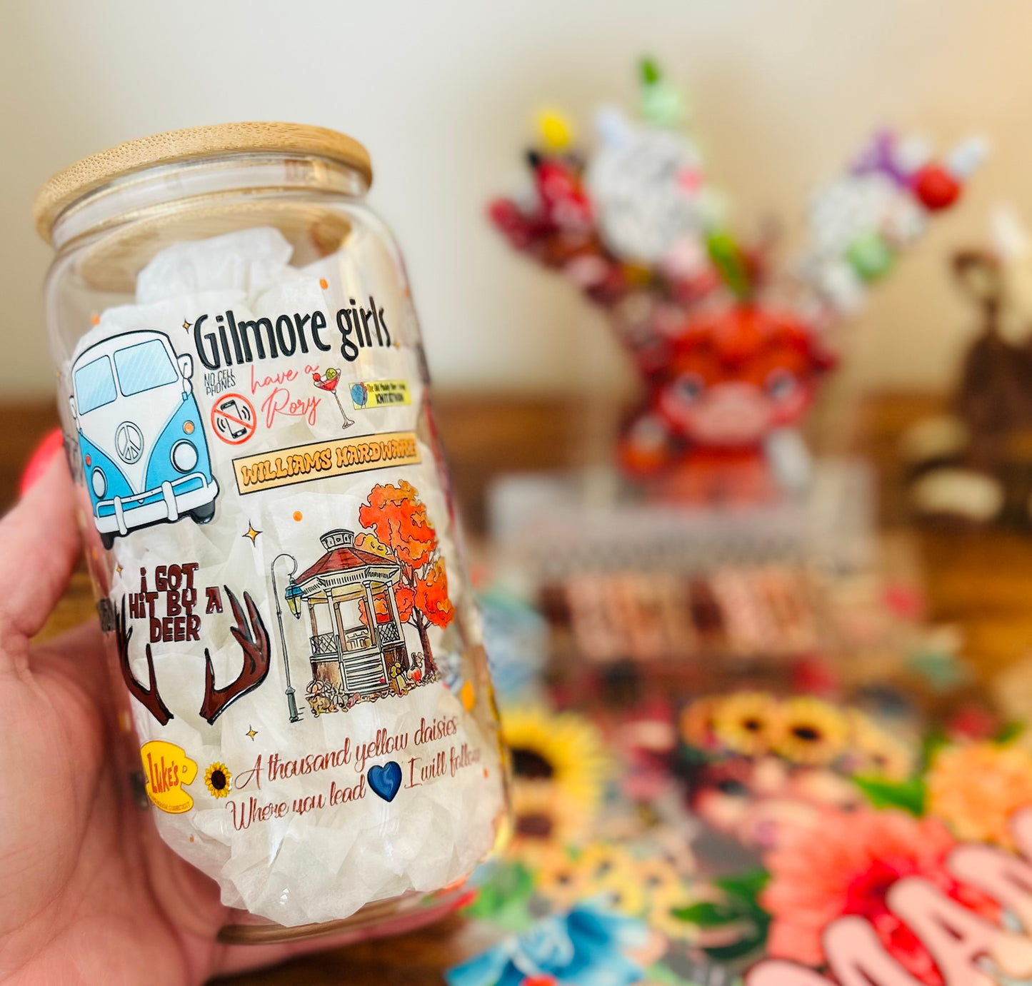 My Favorite Fall Glass Can