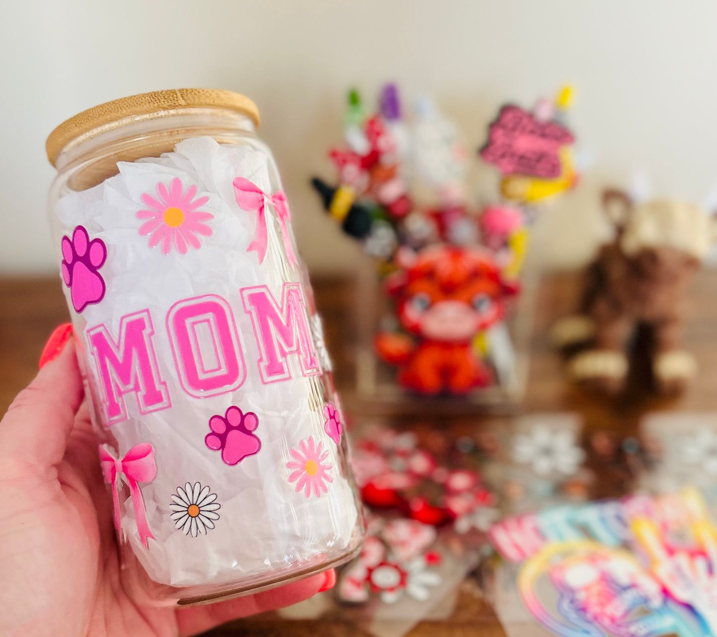 Dog Mom Glass Can