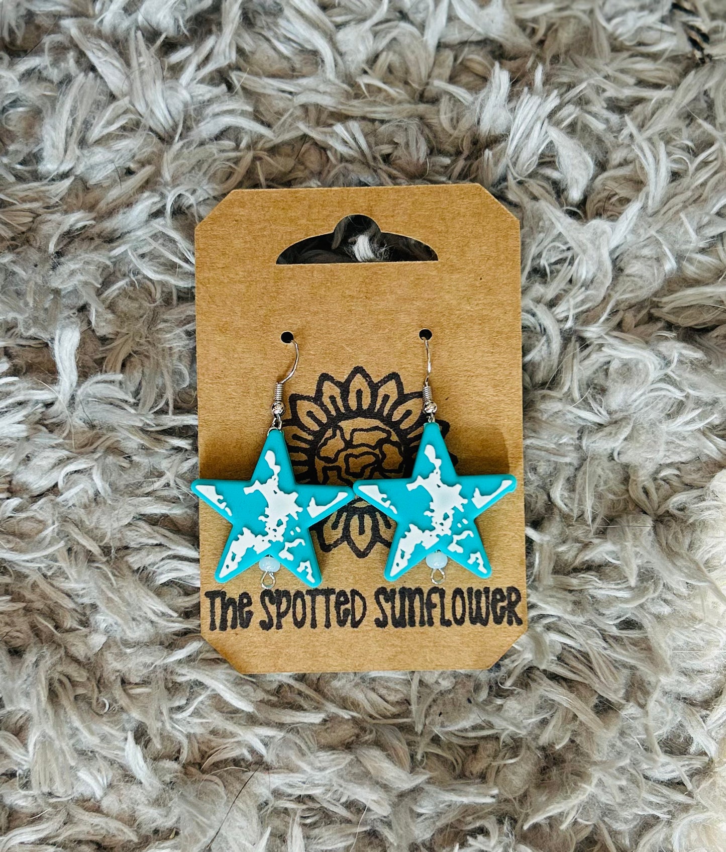 Cow Star Earrings