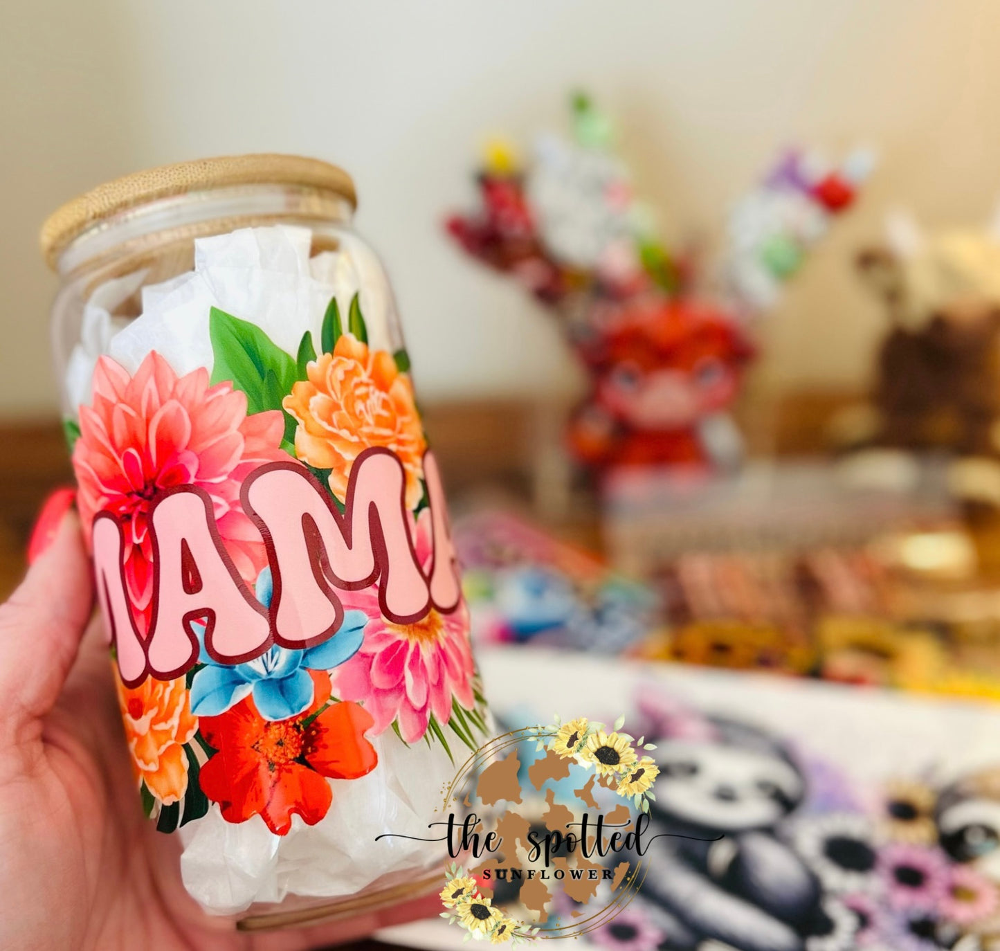 Hawaiian Mama Glass Can