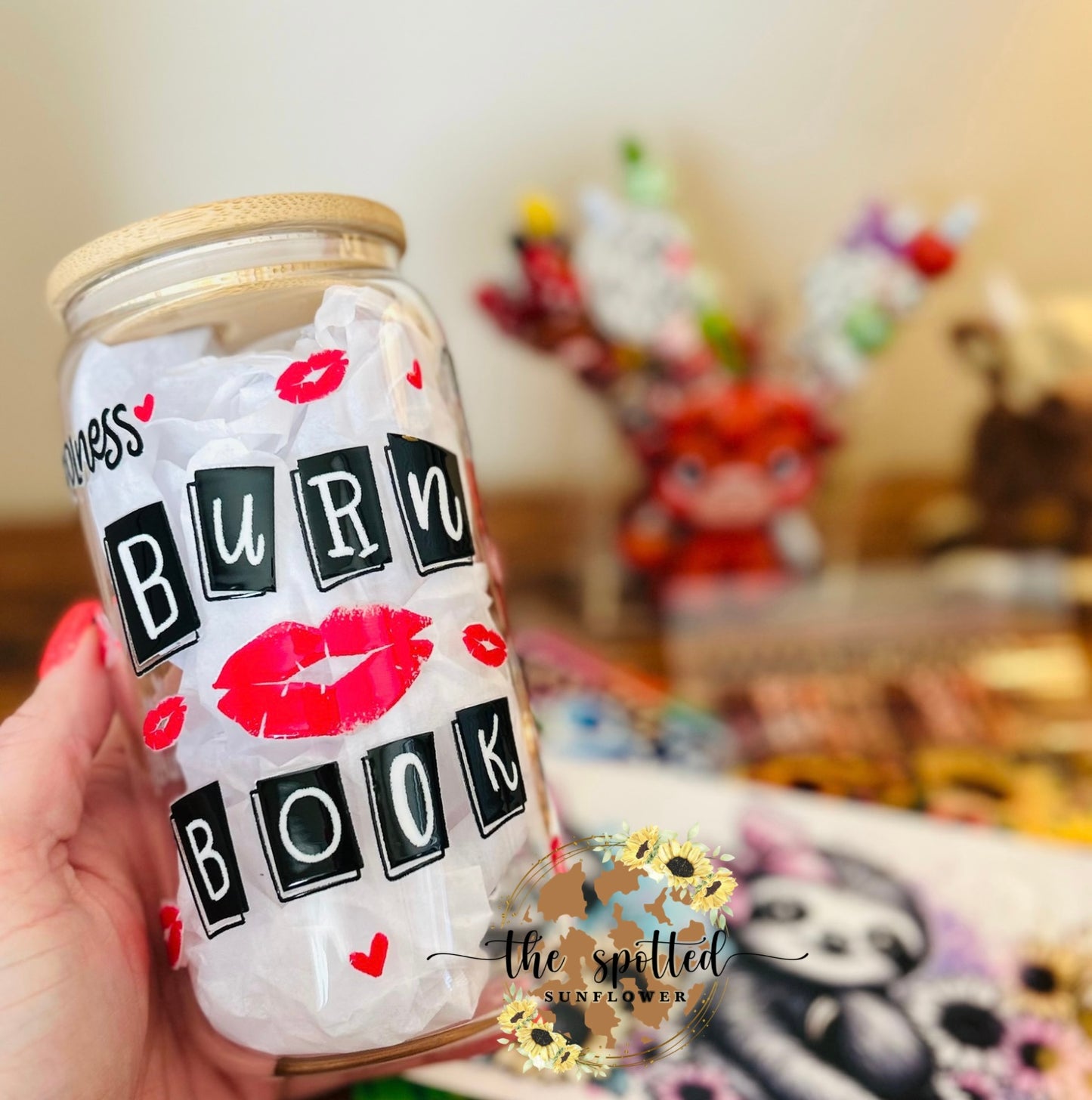 Burn Book Glass Can