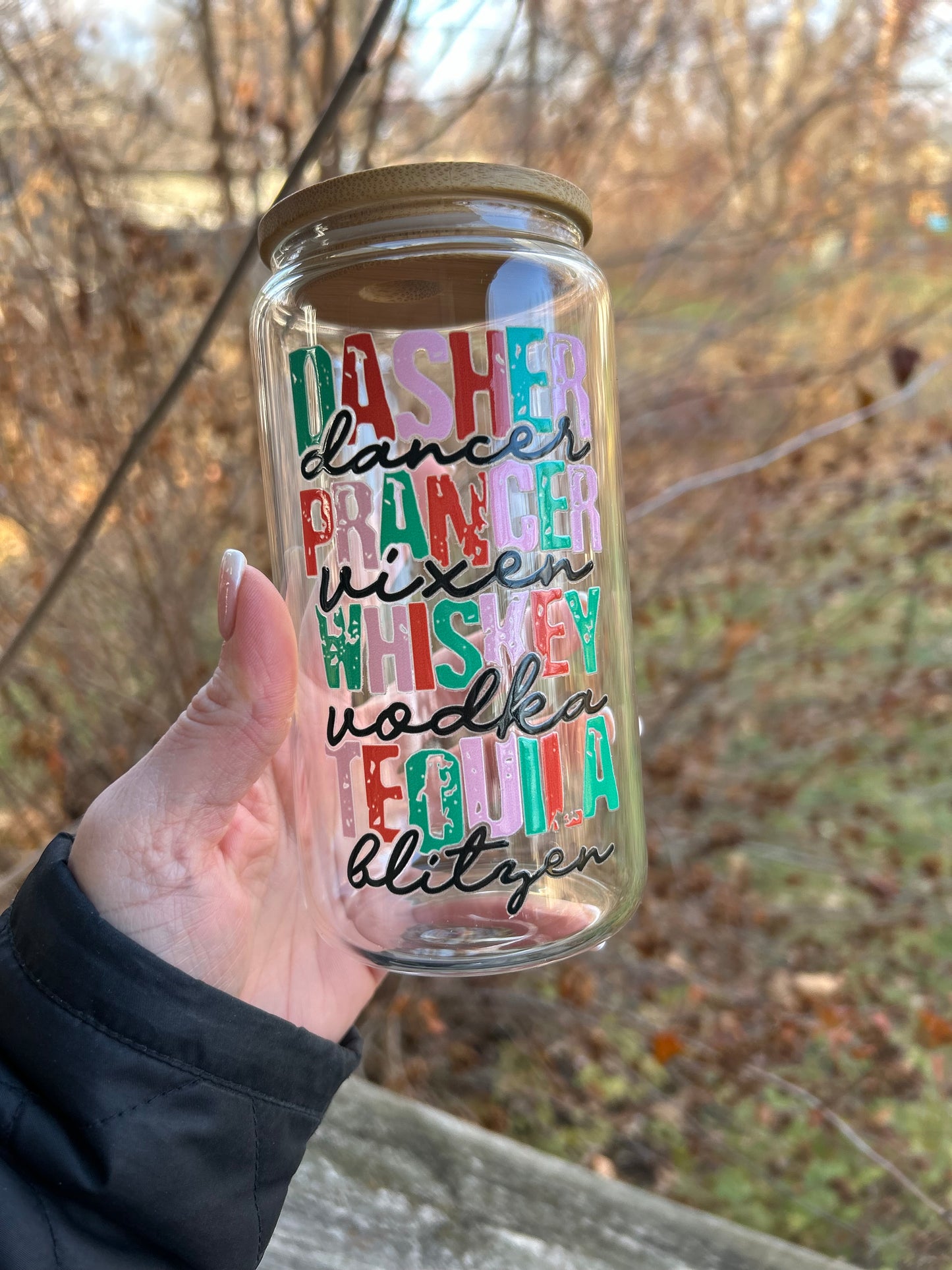 Dasher Dancer & Tequila Glass Can