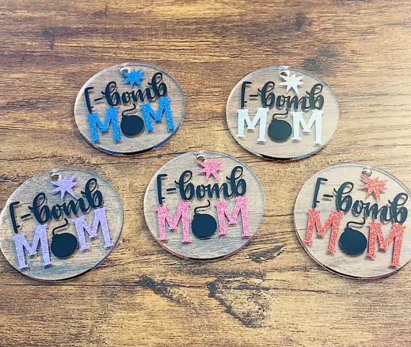 F-Bomb Mom Keychain