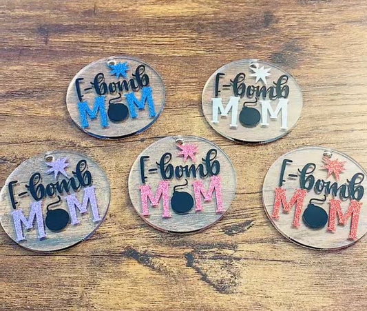 F-Bomb Mom Keychain