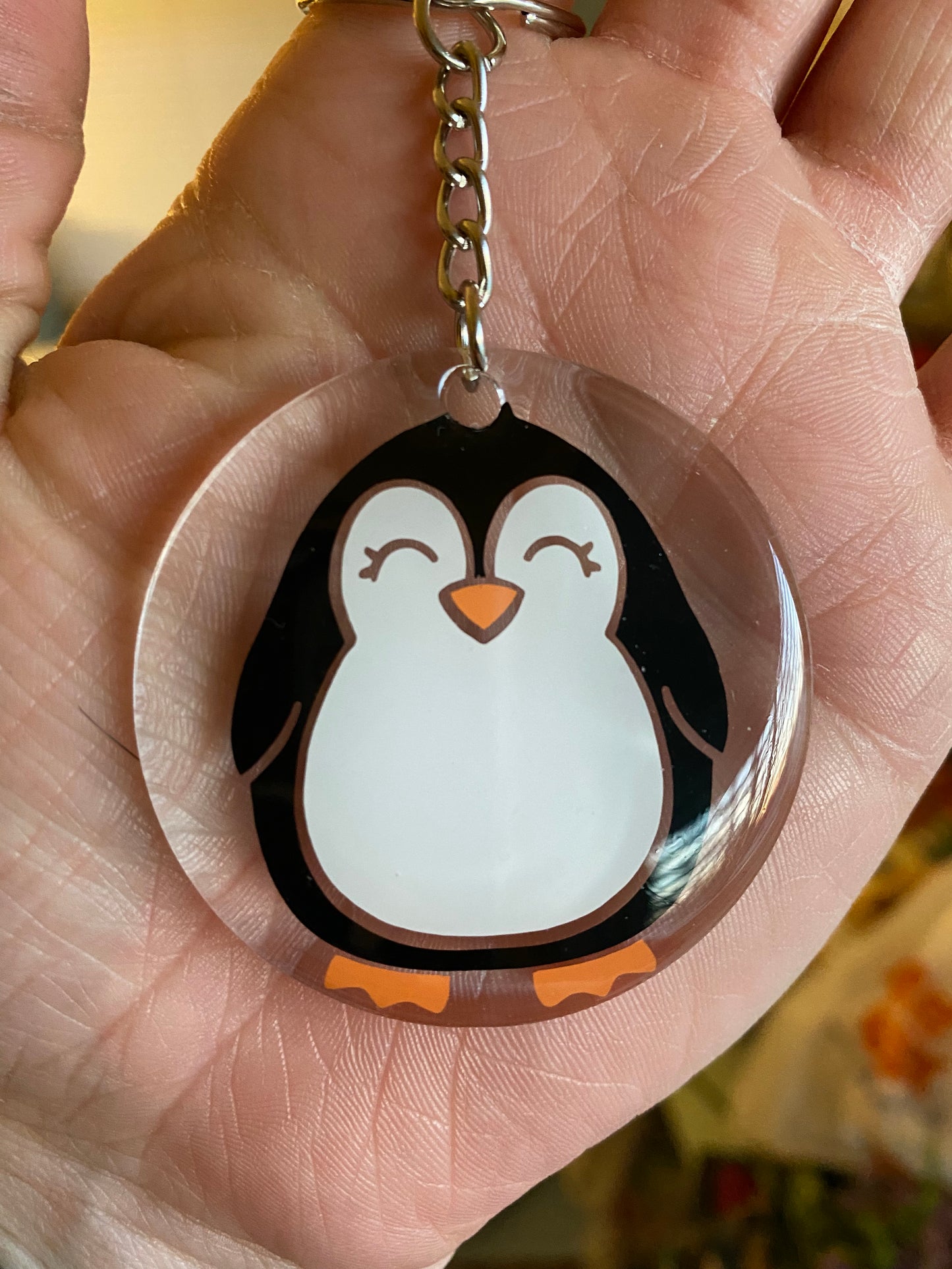 Pebbles the Penguin Keychain