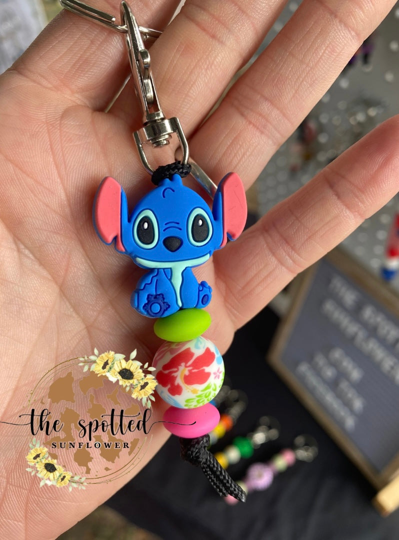 Little Blue Alien Keychain